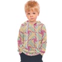 Abstract Pattern Design Scrapbooking Kids  Overhead Hoodie View1