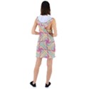 Abstract Pattern Design Scrapbooking Racer Back Hoodie Dress View2