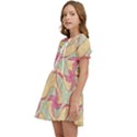 Abstract Pattern Design Scrapbooking Kids  Sweet Collar Dress View3