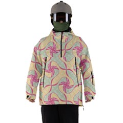 Abstract Pattern Design Scrapbooking Men s Ski And Snowboard Waterproof Breathable Jacket