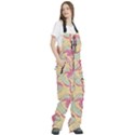 Abstract Pattern Design Scrapbooking Women s Front Zip Ski And Snowboard Bib Pants View3