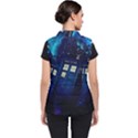 Tardis Doctor Who Space Galaxy Women s Puffer Vest View2