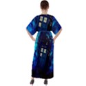 Tardis Doctor Who Space Galaxy V-Neck Boho Style Maxi Dress View2