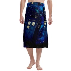Tardis Doctor Who Space Galaxy Traditional Men s Hawaiian Lavalava Ie Faitaga Wrap Skirt