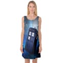 Tardis Doctor Who Space Blue Sleeveless Satin Nightdress View1
