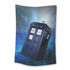 Tardis Doctor Who Space Blue Small Tapestry