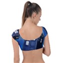 Tardis Doctor Who Space Blue Cap Sleeve Ring Bikini Top View2