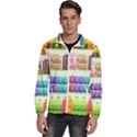 Supermarket Shelf Products Snacks Men s High Neck Windbreaker View1