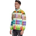 Supermarket Shelf Products Snacks Men s High Neck Windbreaker View2