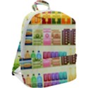 Supermarket Shelf Products Snacks Zip Up Backpack View2