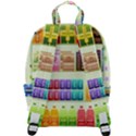 Supermarket Shelf Products Snacks Zip Up Backpack View3