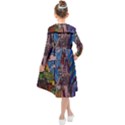 Castle Building Stained Glass Kids  Midi Sailor Dress View2
