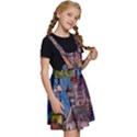Castle Building Stained Glass Kids  Apron Dress View3