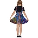 Castle Building Stained Glass Kids  Apron Dress View4