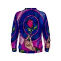 Enchanted Rose Stained Glass Kids  Sweatshirt View2