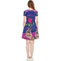 Enchanted Rose Stained Glass Inside Out Cap Sleeve Dress View2