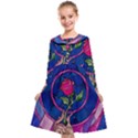 Enchanted Rose Stained Glass Kids  Midi Sailor Dress View1