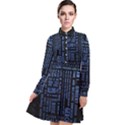 Doctor Who Tardis Long Sleeve Chiffon Shirt Dress View1