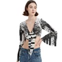 Piano Sounds Trumpet Sleeve Cropped Top View3