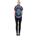 Round Wreath Women s Button Up Vest View2