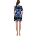 Round Wreath Women s Cold Shoulder Round Neck Mini Dress View4