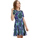 Round Wreath Kids  Puff Sleeved Dress View2