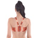 Geometrical Geometric Pattern Plunge Bikini Top View2