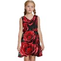 Red Roses Kids  Sleeveless Tiered Mini Dress View1