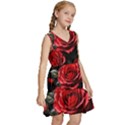 Red Roses Kids  Sleeveless Tiered Mini Dress View3
