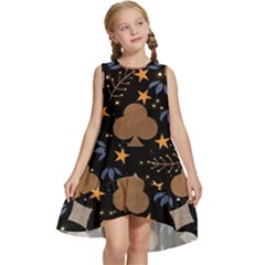 Seamless Pattern Repeat Repetition Kids  Frill Swing Dress