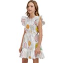 Pattern Seamless Texture Fruit Kids  Winged Sleeve Dress View2