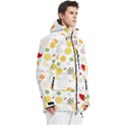Pattern Seamless Texture Fruit Men s Multi Pockets Zip Ski and Snowboard Waterproof Breathable Jacket View3