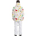 Pattern Seamless Texture Fruit Men s Multi Pockets Zip Ski and Snowboard Waterproof Breathable Jacket View4