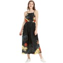 Korean Art Flowers Asian Pattern Boho Sleeveless Summer Dress View1