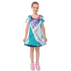 Seascape Kids  Short Sleeve Velvet Dress