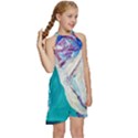 seascape Kids  Halter Collar Waist Tie Chiffon Dress View3
