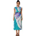 seascape Sleeveless Round Neck Midi Dress View1