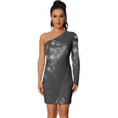 Bob Marley Long Sleeve One Shoulder Mini Dress