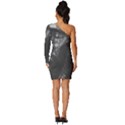 Bob Marley Long Sleeve One Shoulder Mini Dress View4