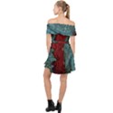 cranes Off Shoulder Chiffon Dress View2