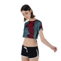 cranes Tie Back Short Sleeve Crop T-Shirt View2