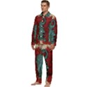 cranes Men s Long Sleeve Velvet Pocket Pajamas Set View3