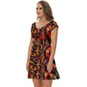 Image Short Sleeve Tiered Mini Dress View2