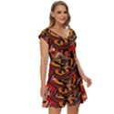Image Short Sleeve Tiered Mini Dress View3