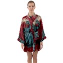 birds Long Sleeve Satin Kimono View1