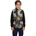 clock and lady Kid s Button Up Puffer Vest View1