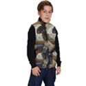 clock and lady Kid s Button Up Puffer Vest View3