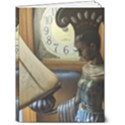 clock and lady 6  x 8  Hardcover Notebook View1