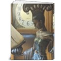 clock and lady 6  x 8  Hardcover Notebook View2