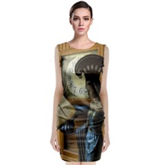 Lady Classic Sleeveless Midi Dress